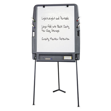 Iceberg Ingenuity Portable Flipchart Easel With Dry Erase Surface, Resin Surface Frame, 35 X 30 X 73, Charcoal freeshipping - TVN Wholesale